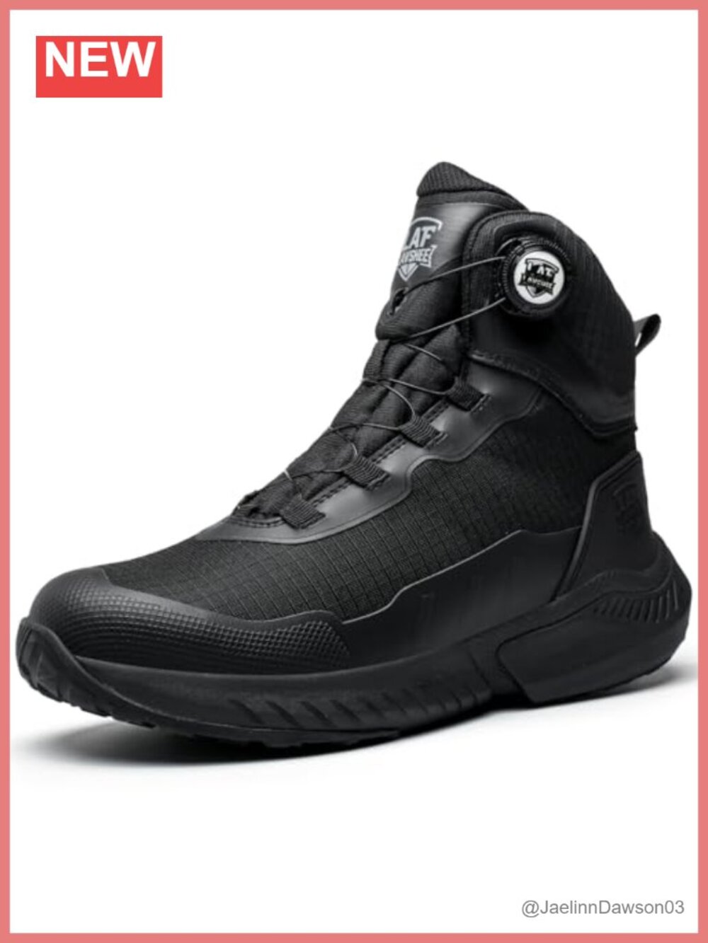 Steel Toe Safety Work Boots for Men, Slip Resistant, Lightweight Construction